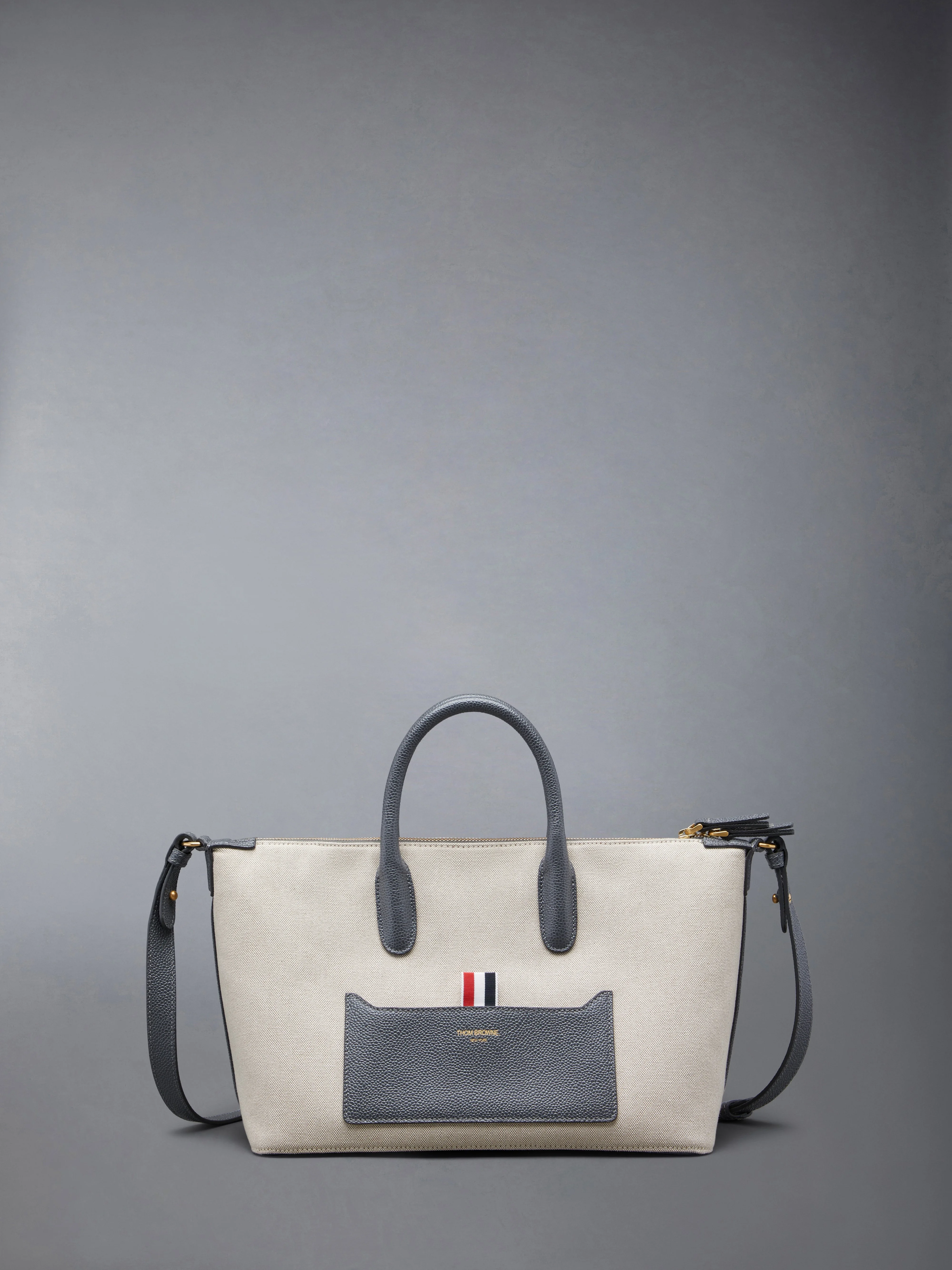 grosgrain-loop tote bag - 1
