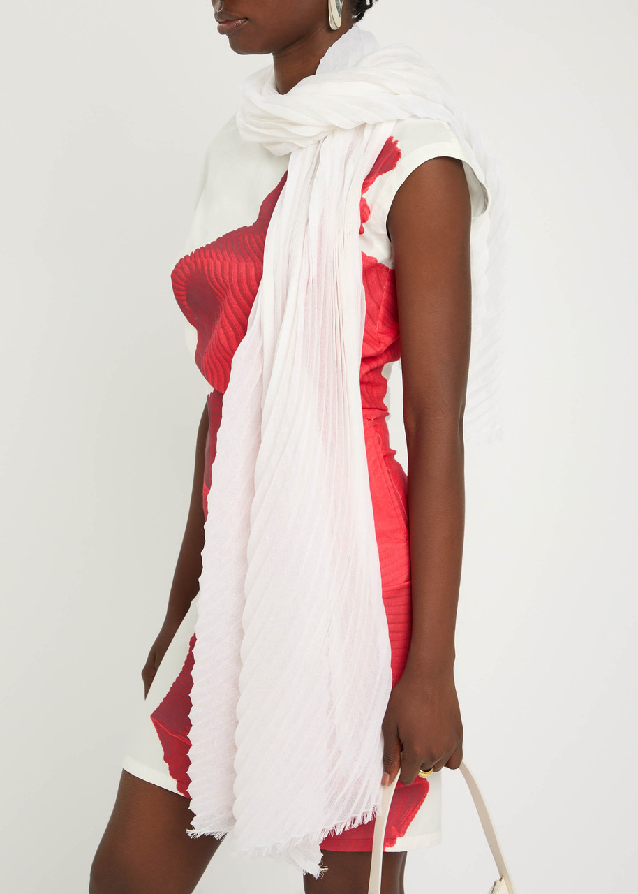 Issey Miyake Pleated Fine-knit Scarf - 2