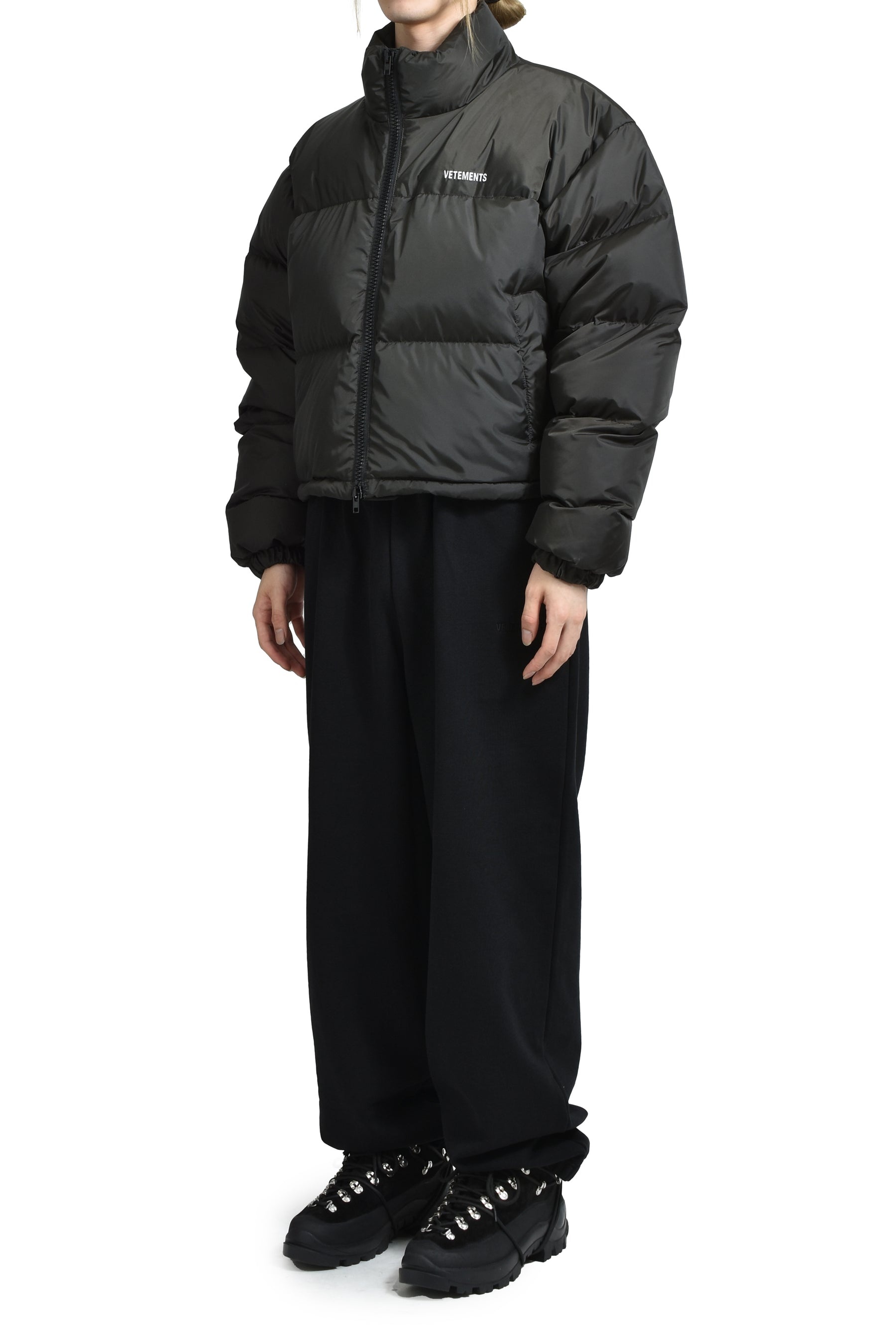 ICONIC BOXY PUFFER JACKET / BLK - 4