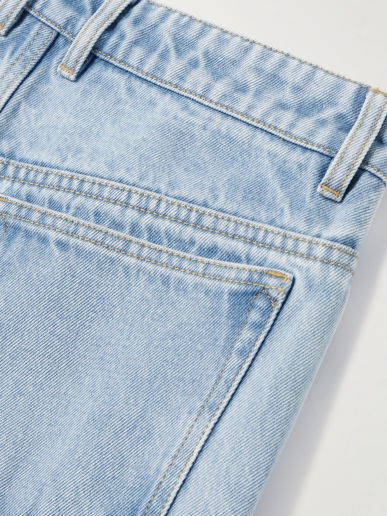 Embellished high-rise wide-leg jeans Light denim - 6