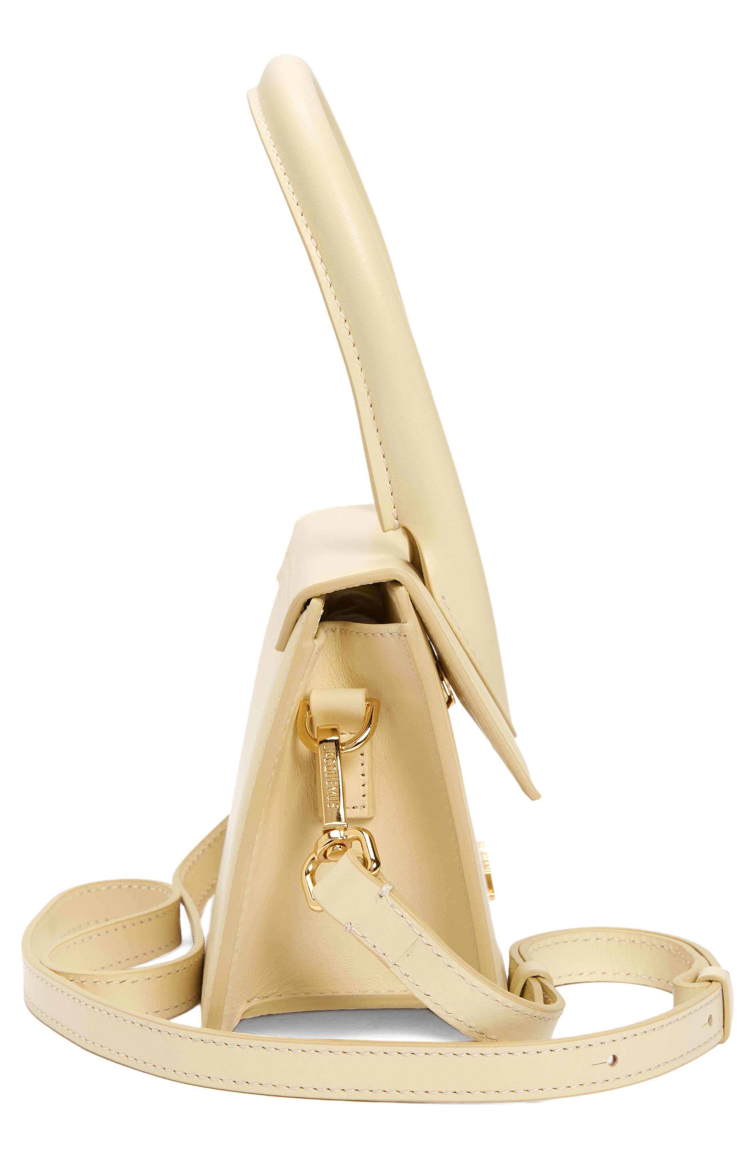 Jacquemus Le Chiquito Moyen Leather Top Handle Bag in Ivory at Nordstrom - 5