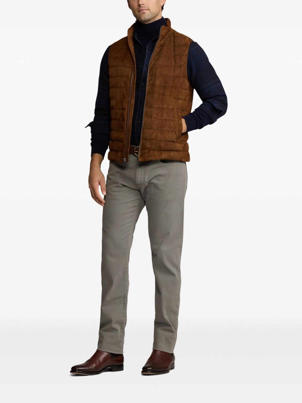 suede gilet - 2