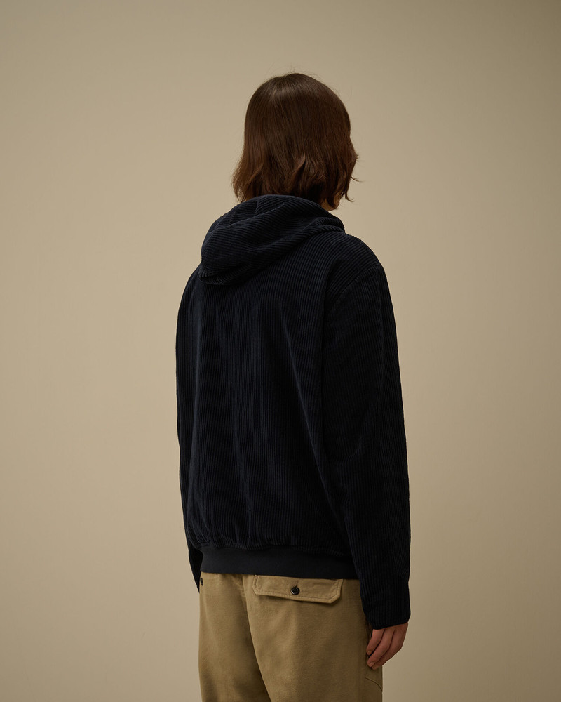 Corduroy 350 Full Zip Hooded Sweatshirt 4