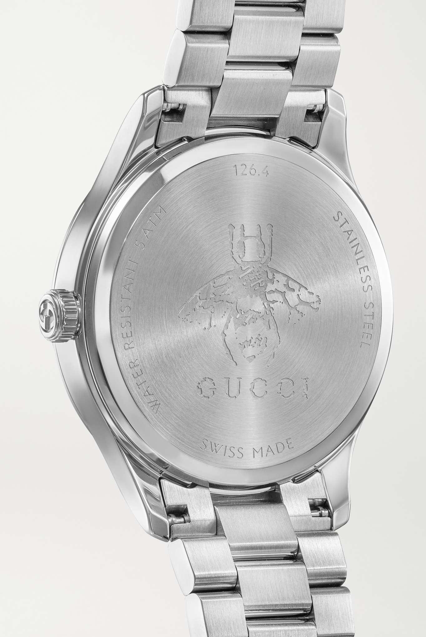 GUCCI G-Timeless 32mm stainless steel watch | netaporter
