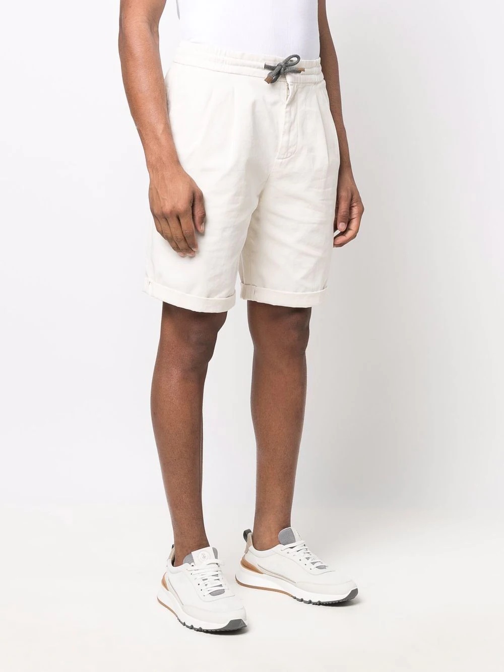 drawstring cotton shorts - 3