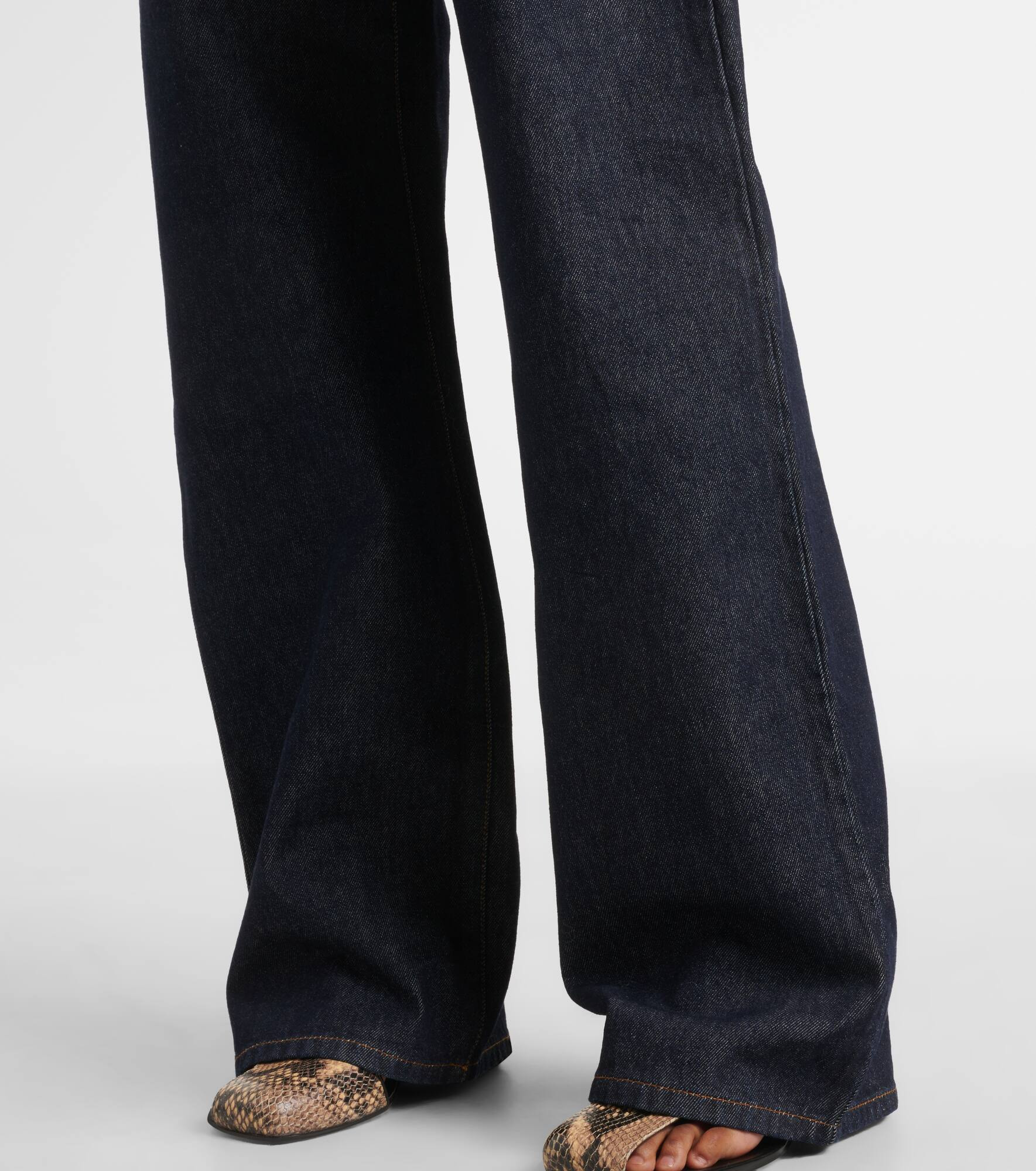 High-rise wide-leg jeans - 5