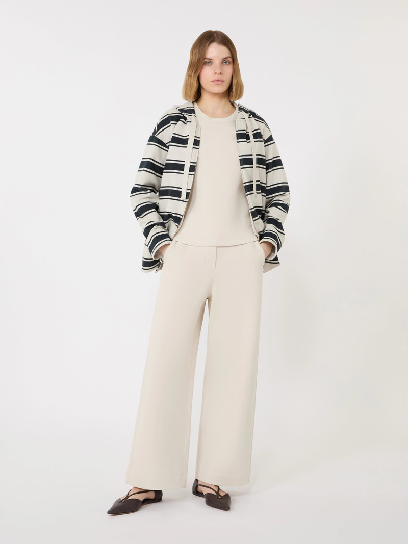 'S Max Mara CAROLINA Cotton blend jersey top - BEIGE outlook