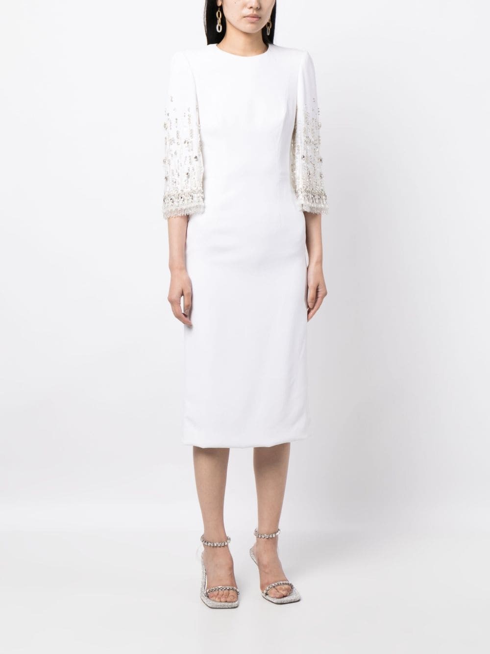 Ebba crystal-embellished midi dress - 3