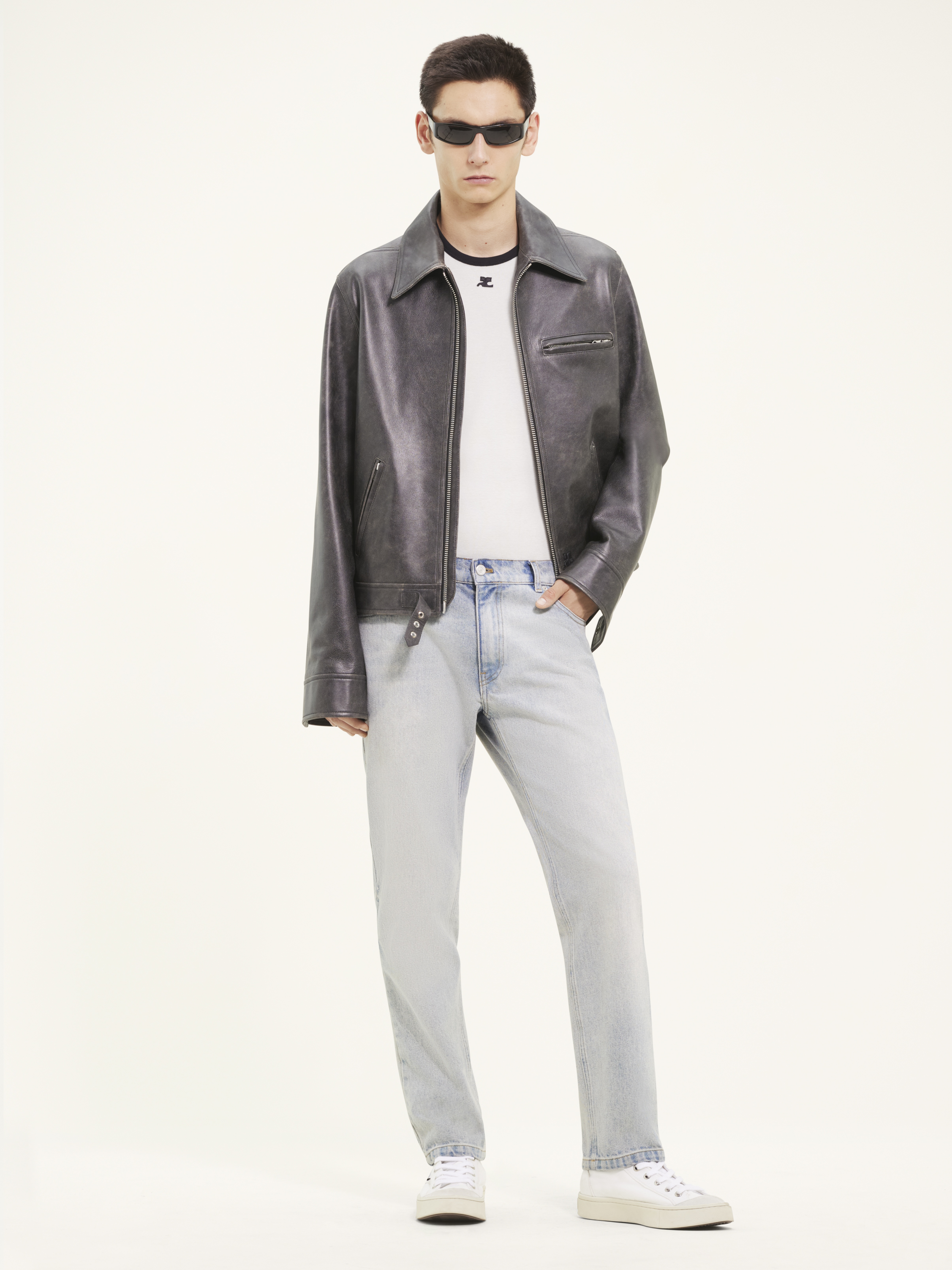 OFFICER LEATHER JACKET - 2