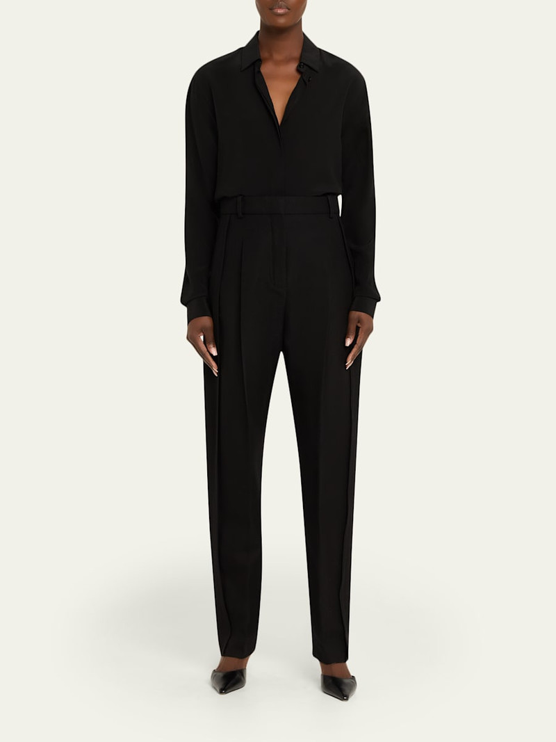 Lanvin Virgin Wool Cigarette Trousers outlook