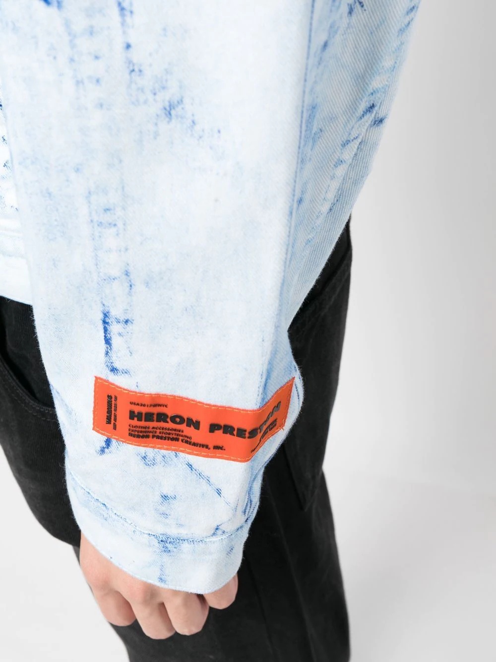 Overdyed button-up shirt jacket - 5