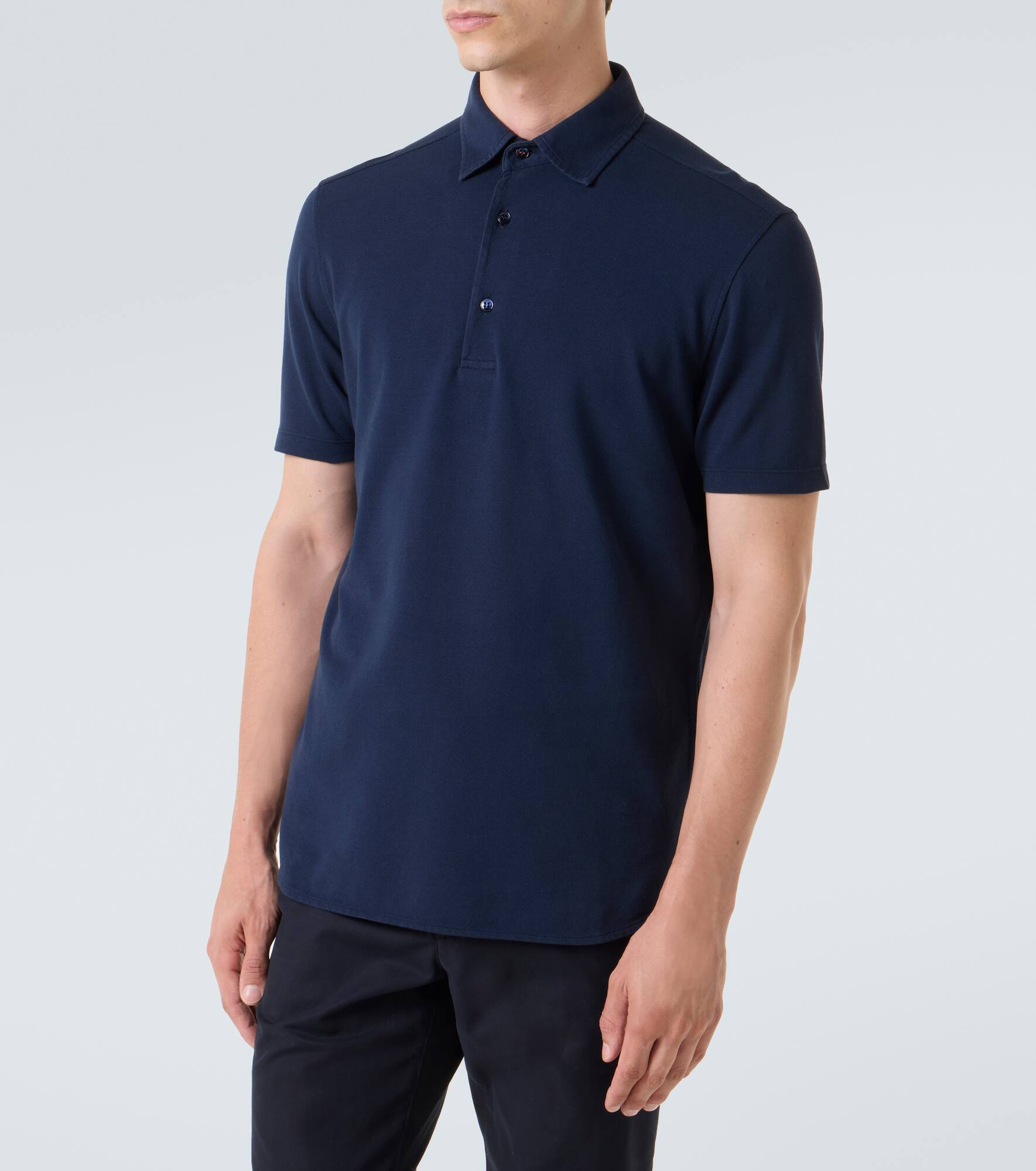 Cotton jersey polo shirt - 3
