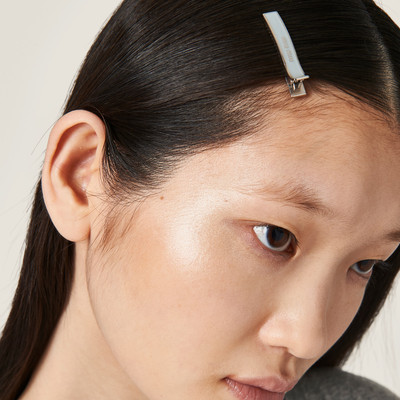 Miu Miu Enameled metal hair clips outlook