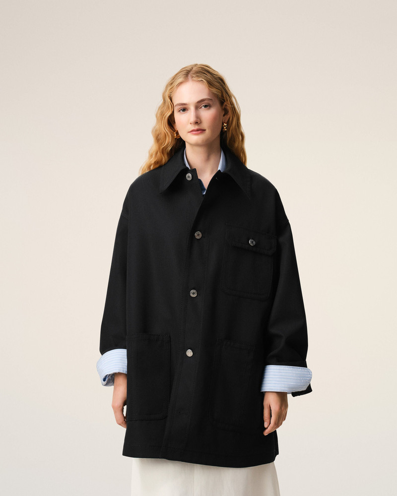 BLACK NEW WOOL WORKER JACKET 3