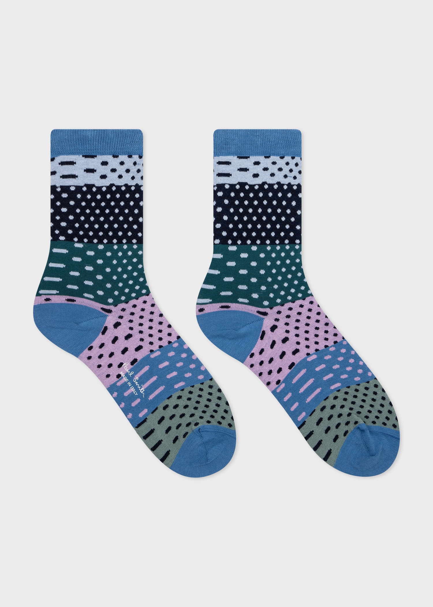 Contrast Polka Dot Socks - 2