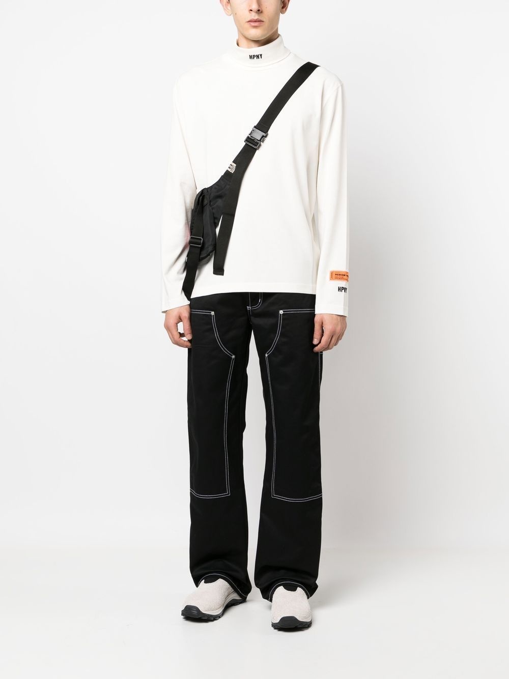 logo patch long-sleeve T-shirt - 2