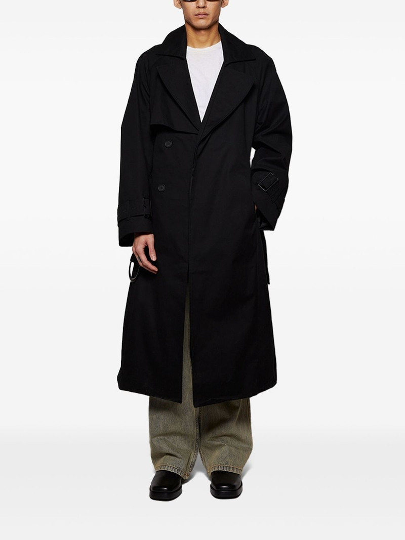 entire studios double-breasted trench coat outlook