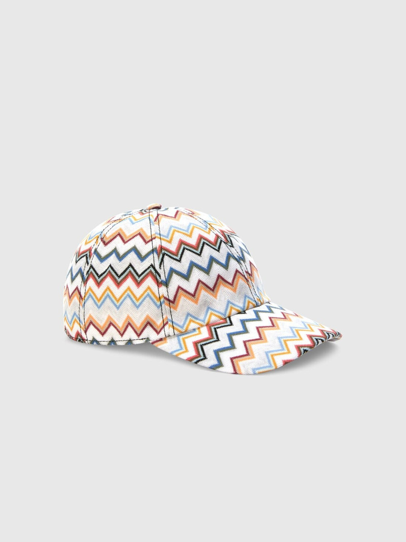 Missoni Cotton baseball cap with zig zag pattern outlook
