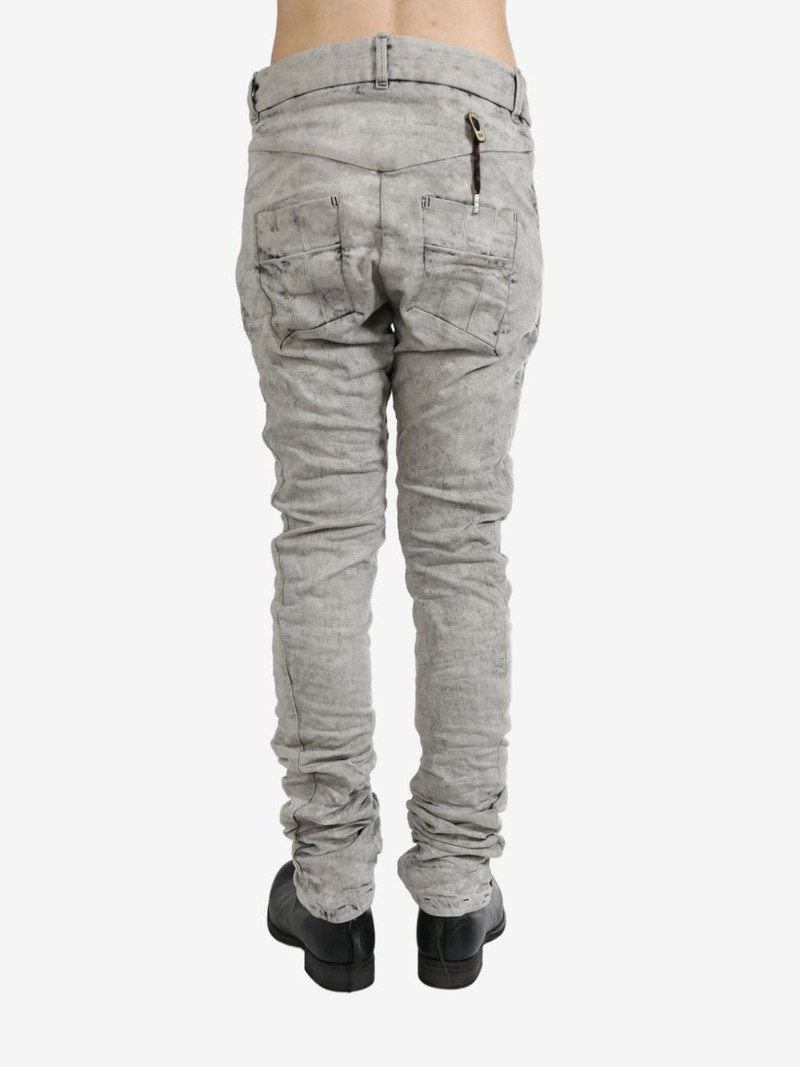 drop-crotch slim-cut trousers 3