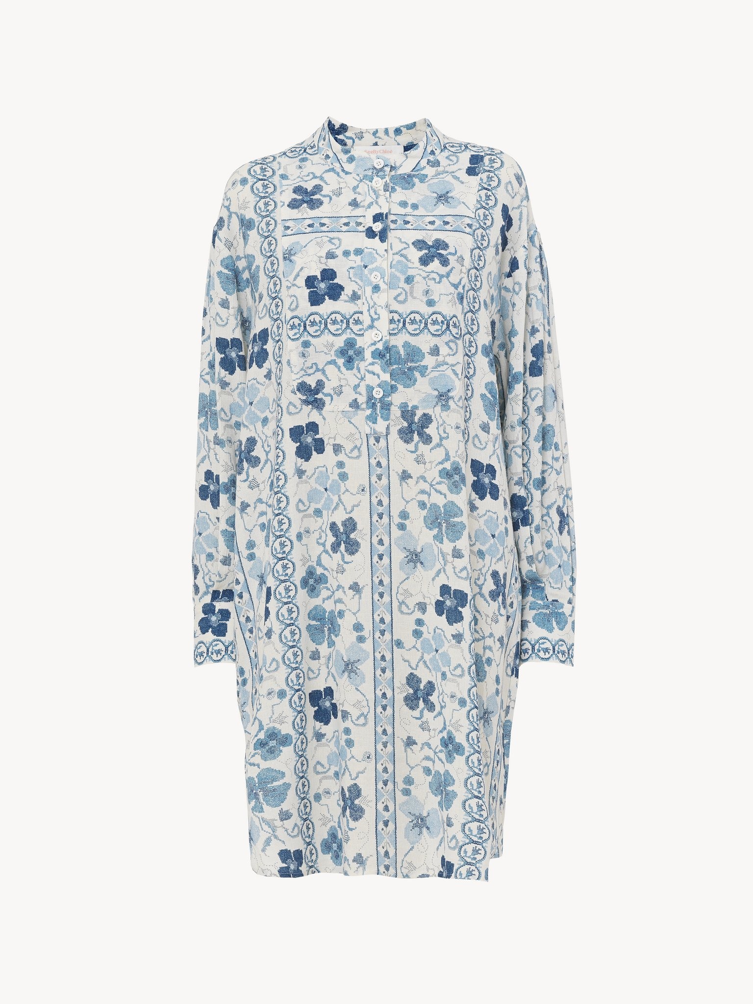 SHIRT DRESS WITH PRINT - 4