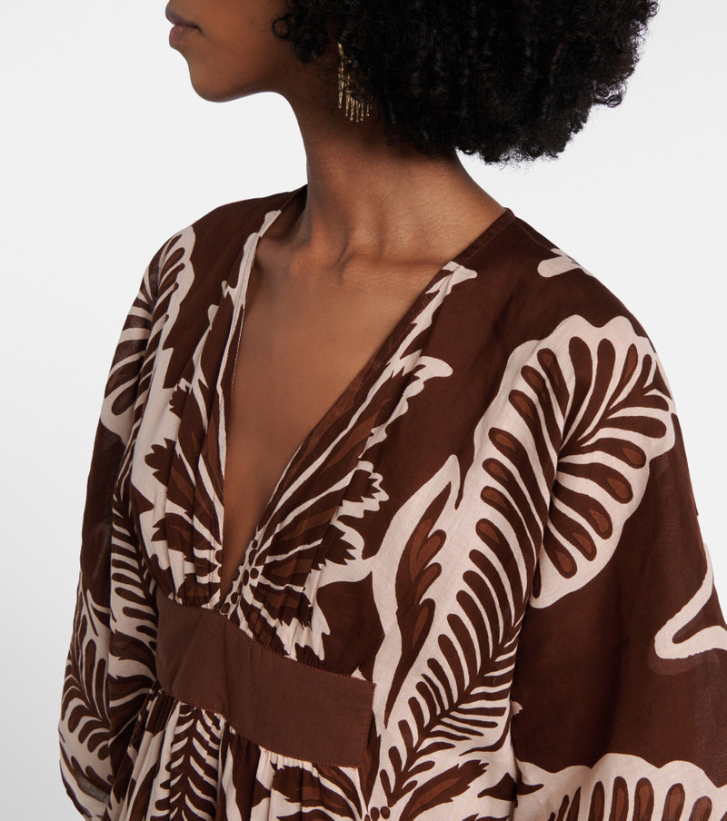 Sol printed cotton muslin kaftan 4