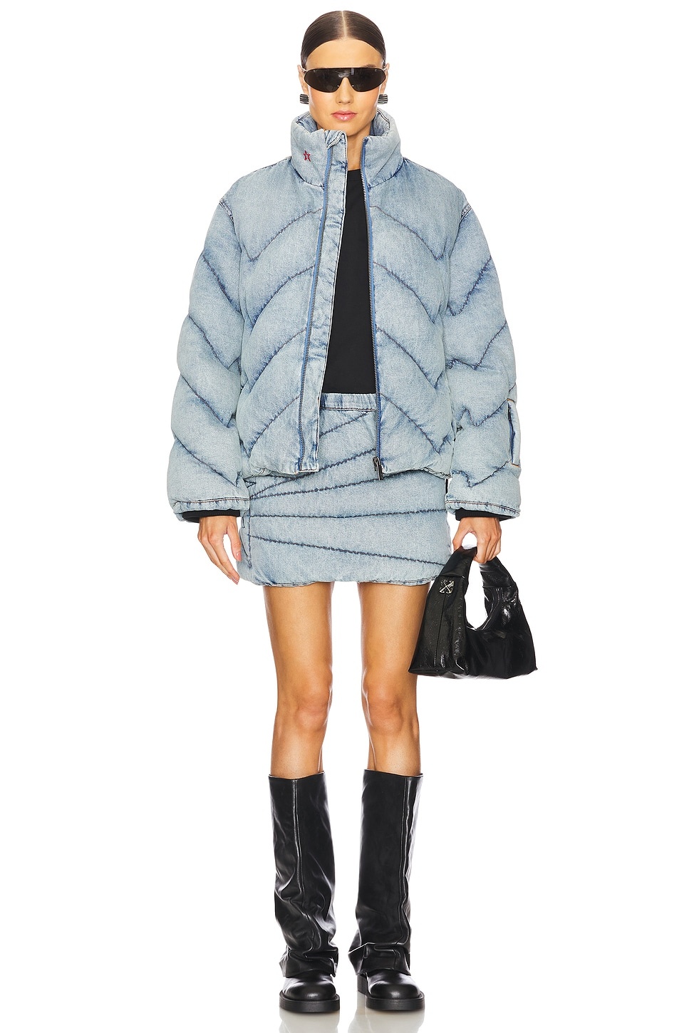 Quilted Mini Skirt - 6