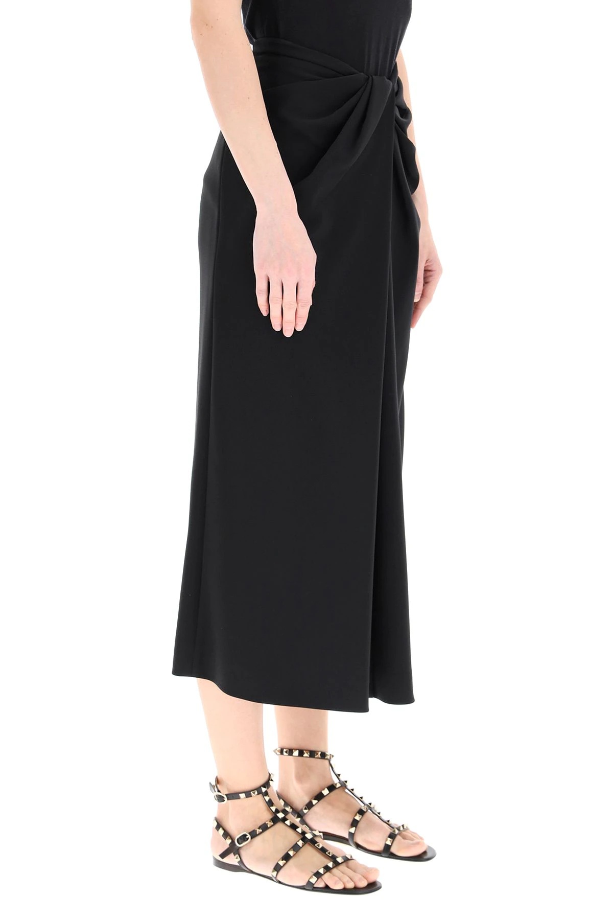 DRAPED MIDI SKIRT - 3