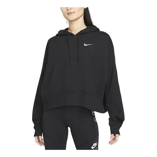 (WMNS) Nike Nsw Pullover Hoodie 'Black' DM6418-010 - 1