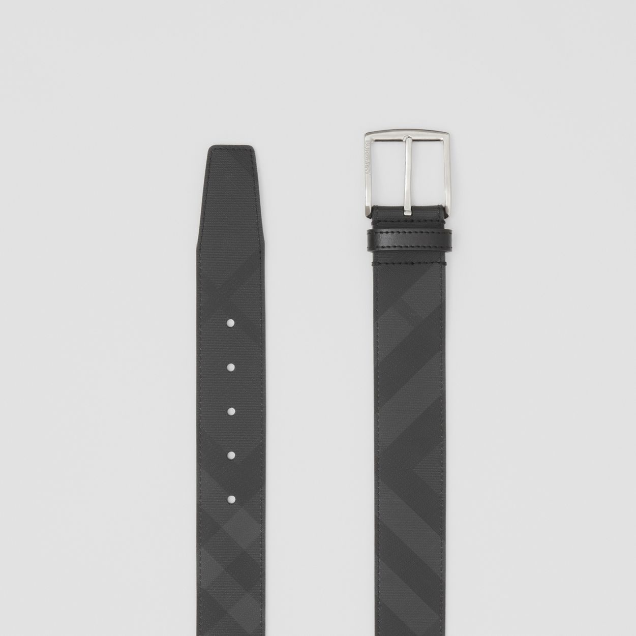 London Check and Leather Belt - 6