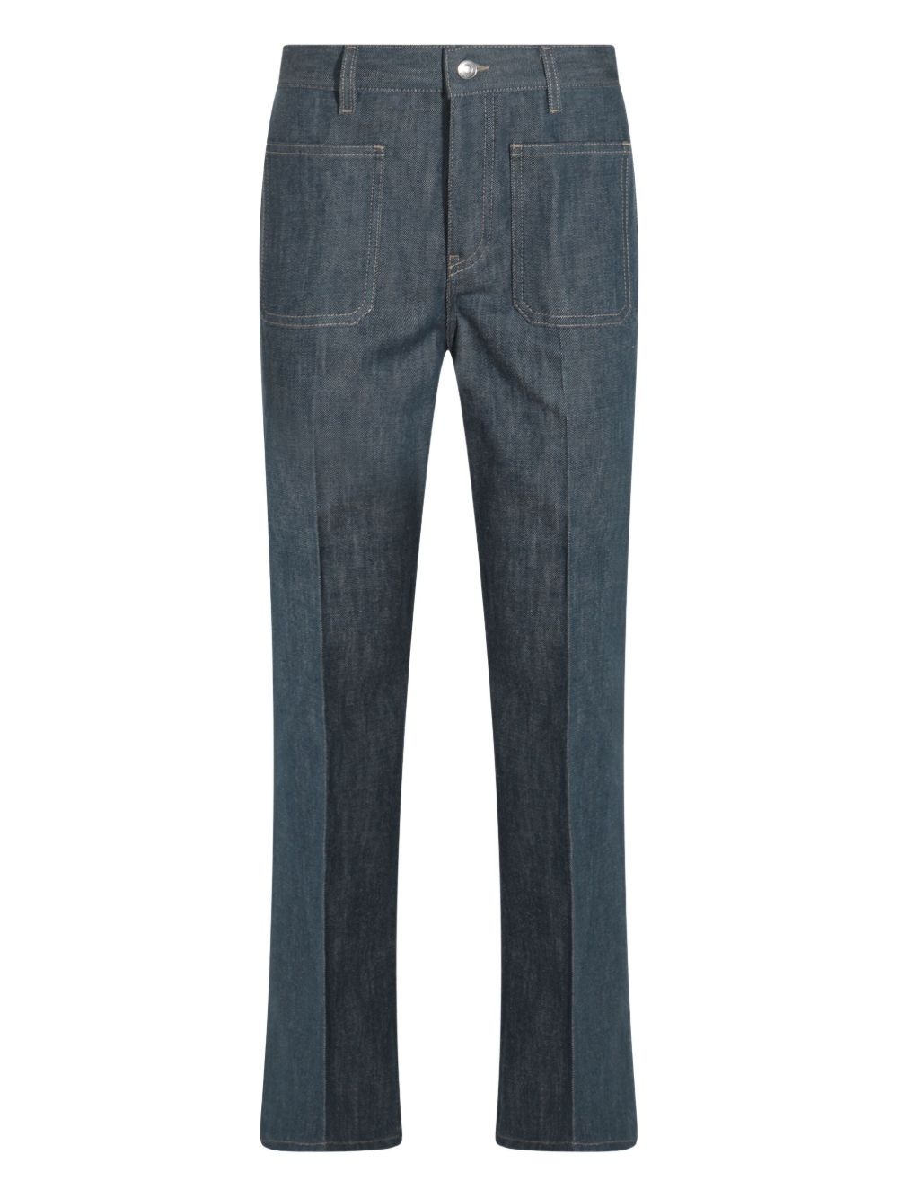 patch-pocket jeans - 1