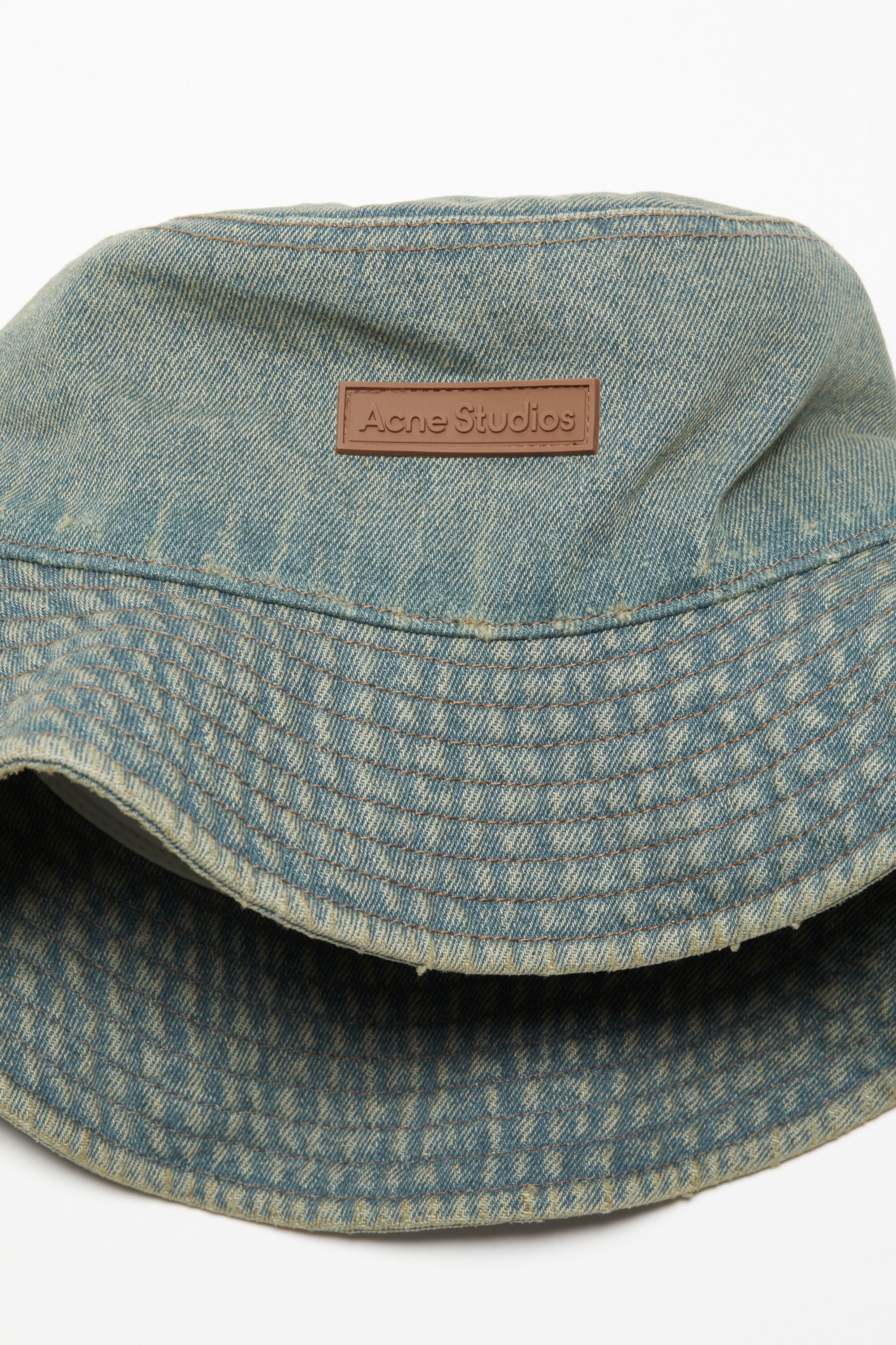 Denim bucket hat - Blue/beige - 5
