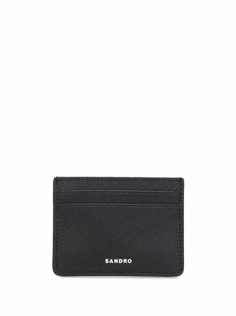 textured logo-embossed cardholder 1