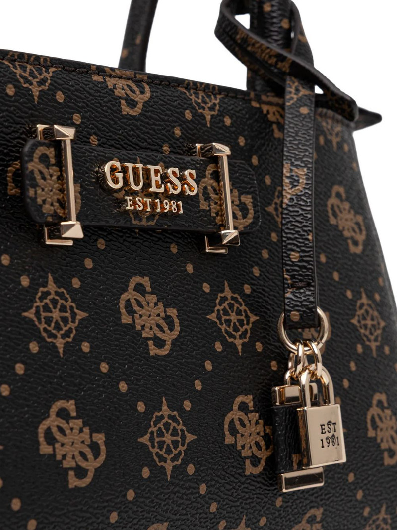 Carrie monogram padlock-charm tote bag 4