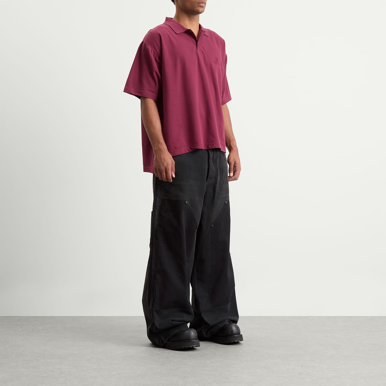 Balenciaga Nano BB Logo Pique Al Short Sleeve Regular Polo - 4