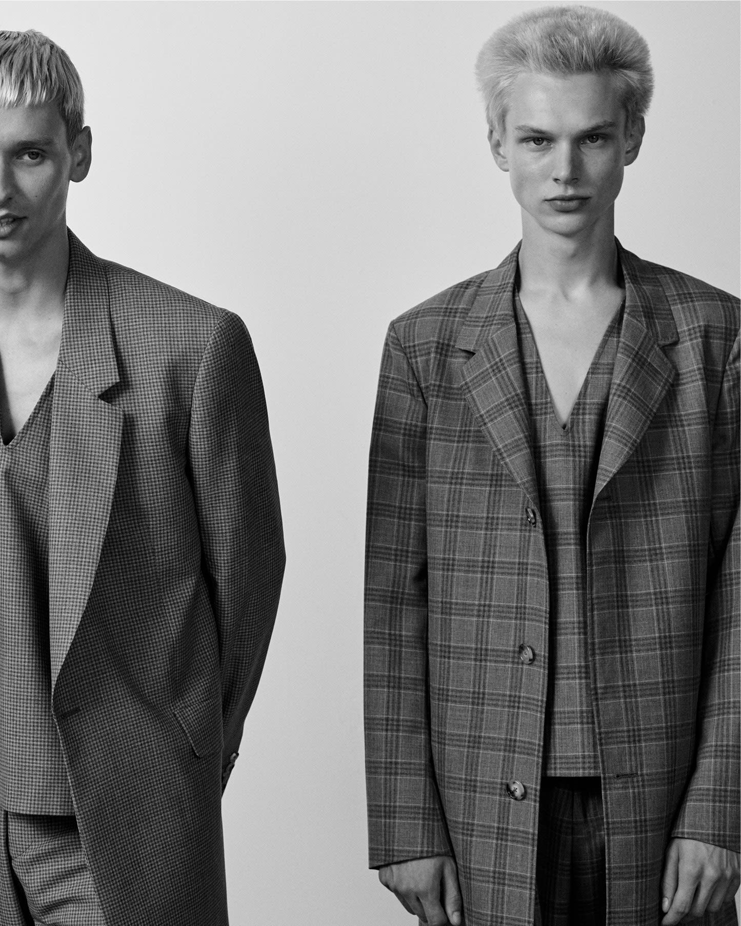 Check Wool Vest - 3