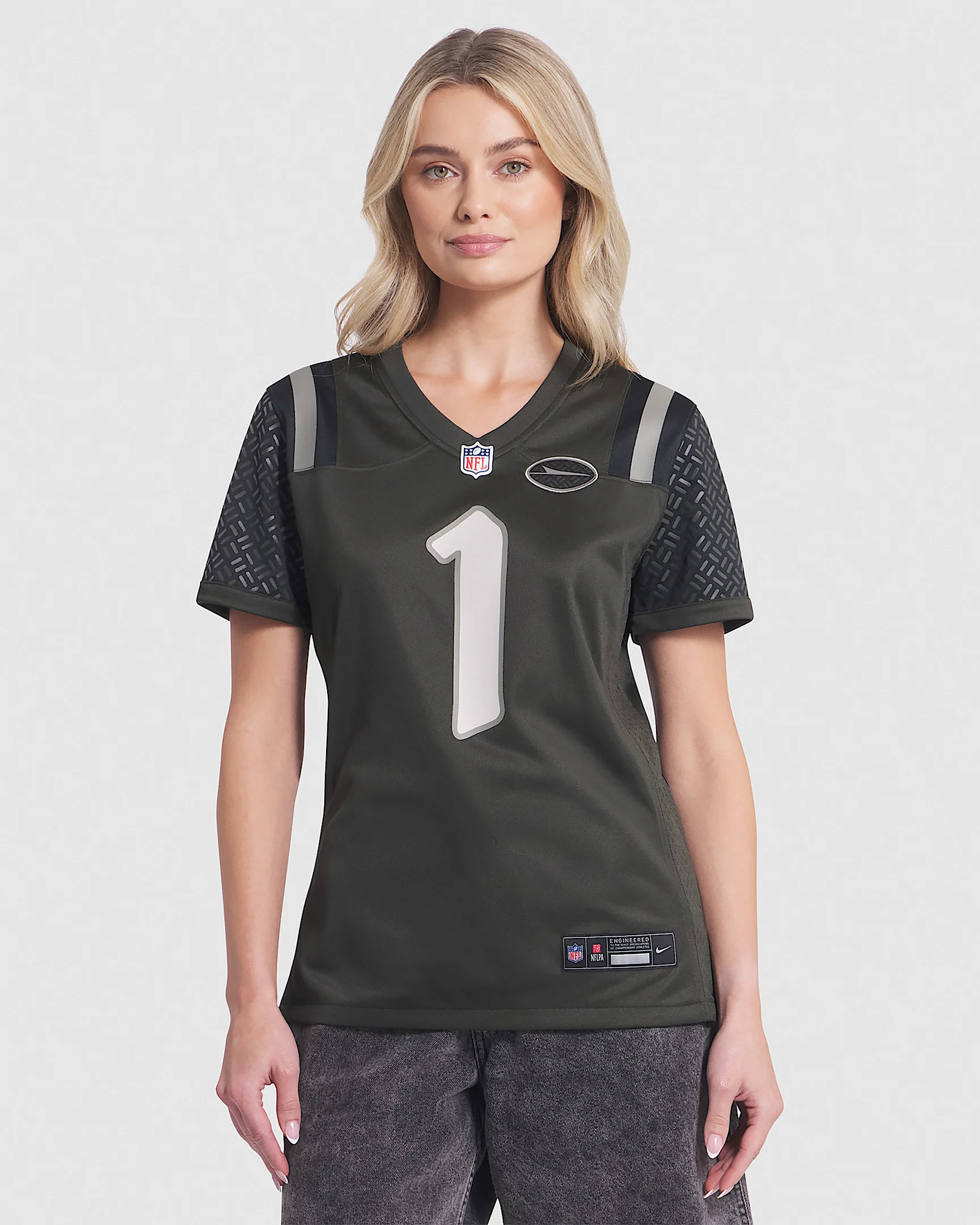 Sauce Gardner New York Jets Rivalries Collection Women’s Nike NFL Game Jersey - 1