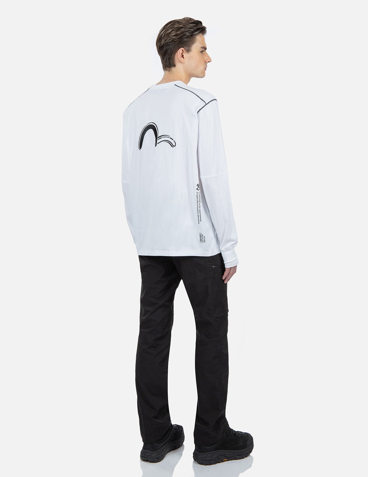 Contrast Stitching Long Sleeve T-shirt - 4