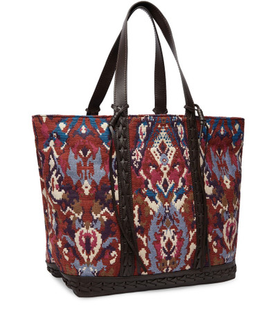 Vanessa Bruno Canvas and leather L cabas tote bag outlook