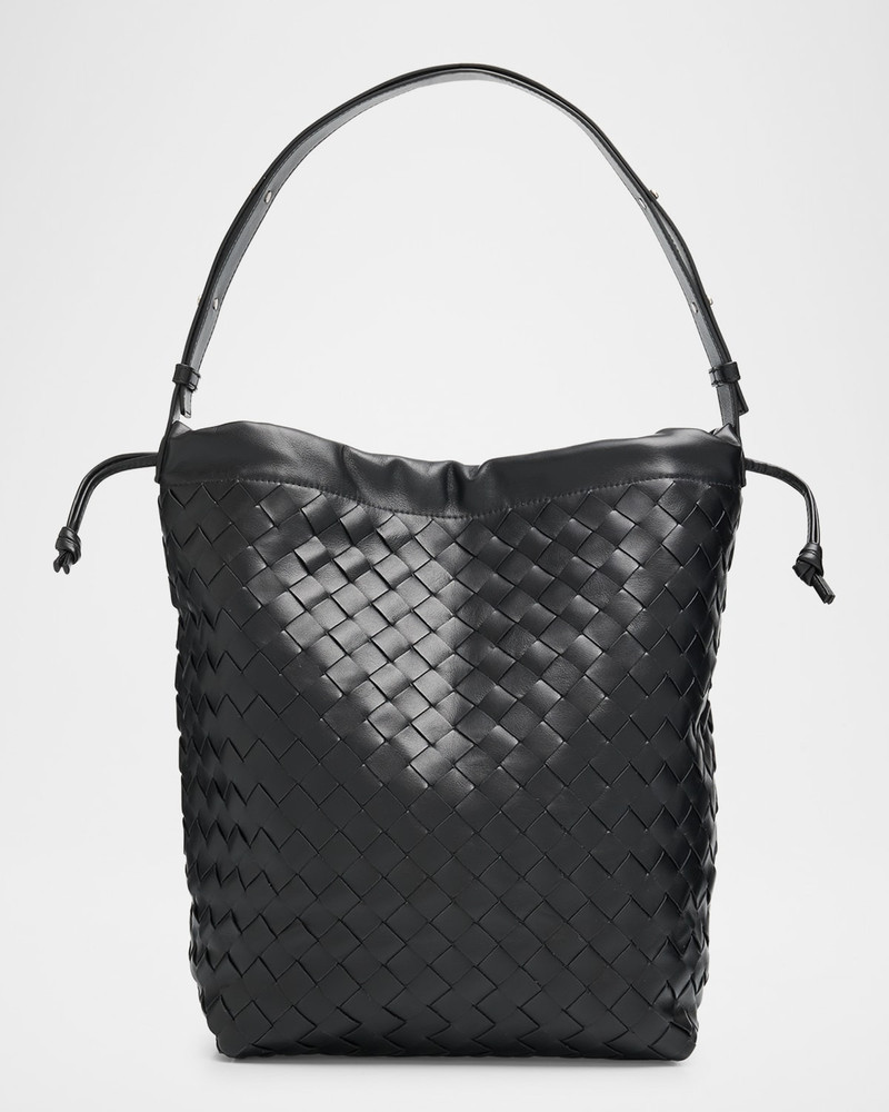 Leather Drawstring Shoulder Bag 1