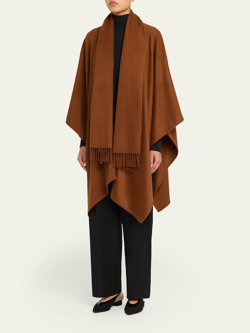 Loro Piana Daisy Fringed Cashmere Cape outlook