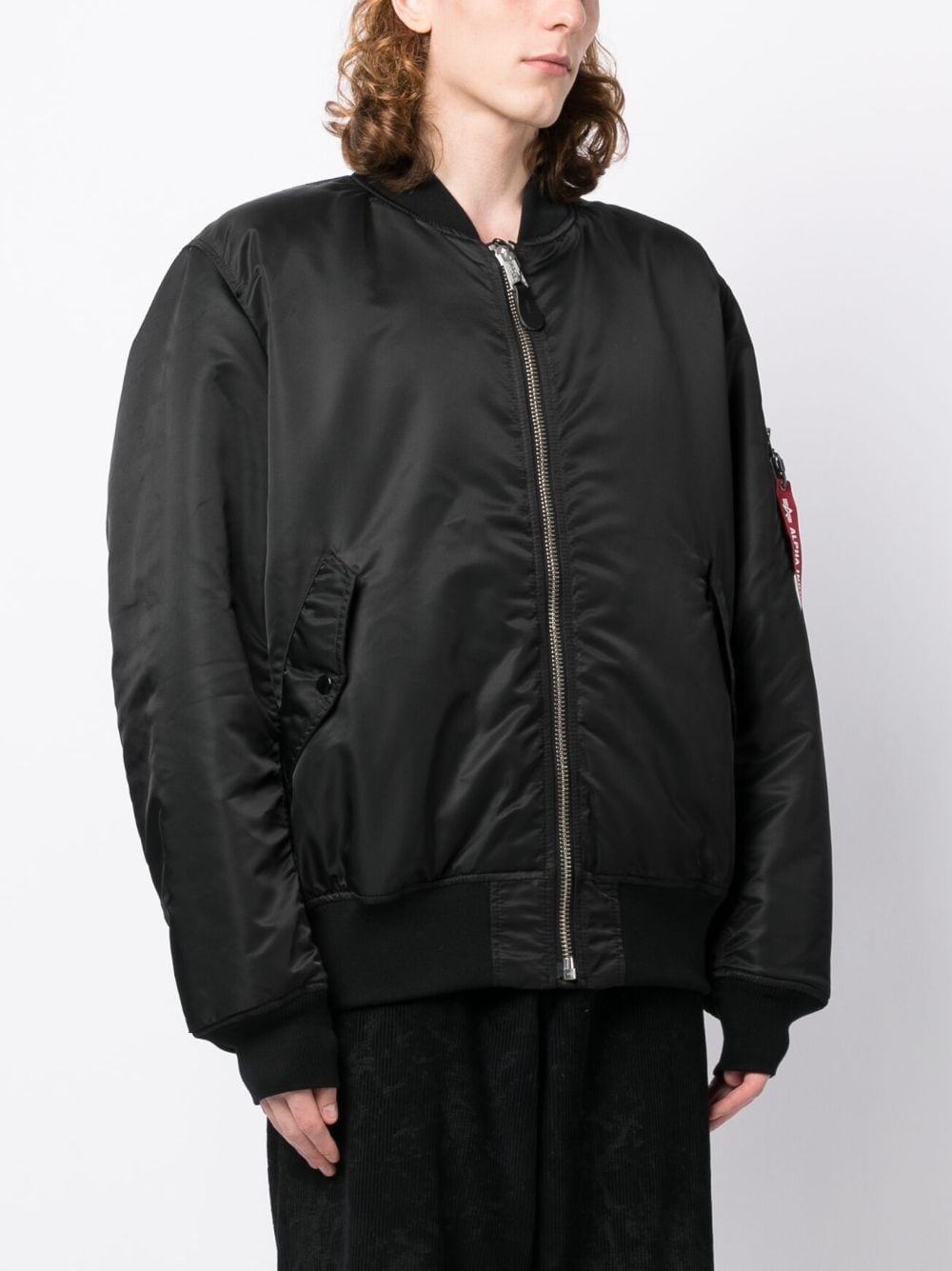 ちゃんWAXED LOGO BOMBER - BLACK WYATT' WAXED LOGO BOMBER - BLACK