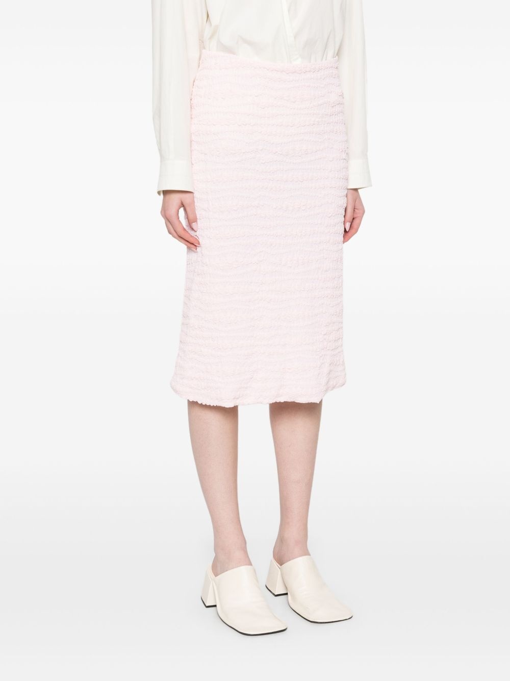 crepe jersey midi skirt - 3