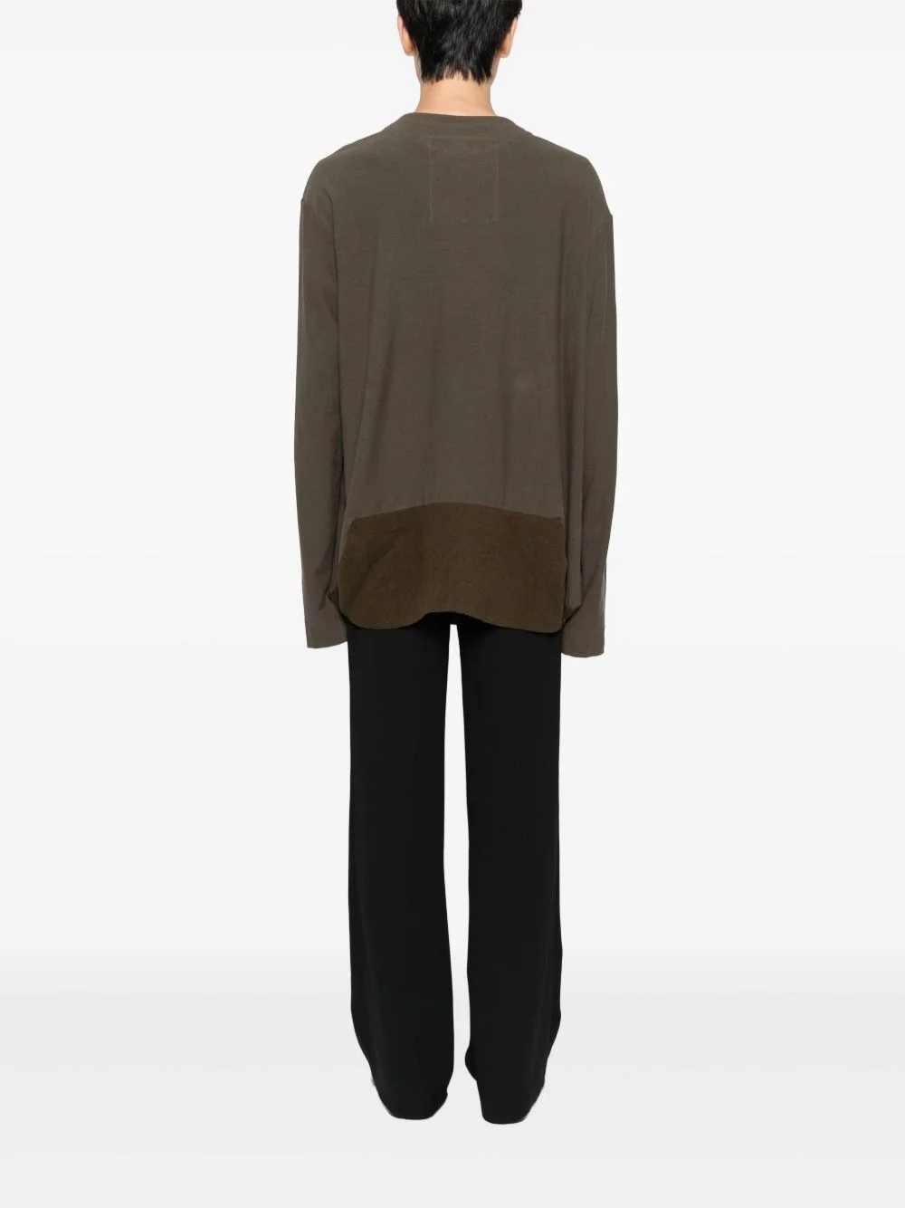 トップス ZIGGY CHEN Henly-Neck Long Sleeves Ziggy Chen henley neck long sleeve T-shirt | REVERSIBLE