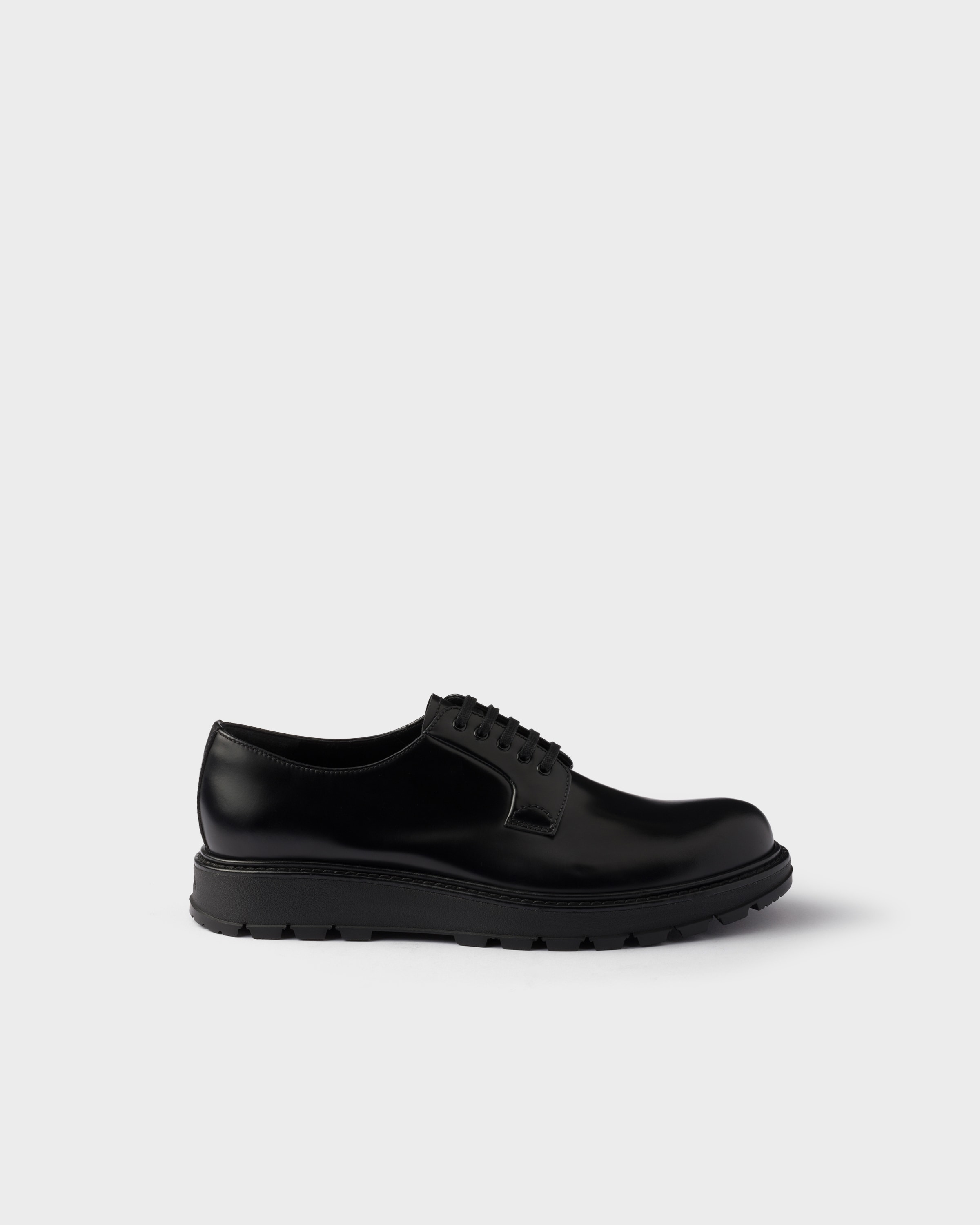 Brushed leather lace-up shoes - 2