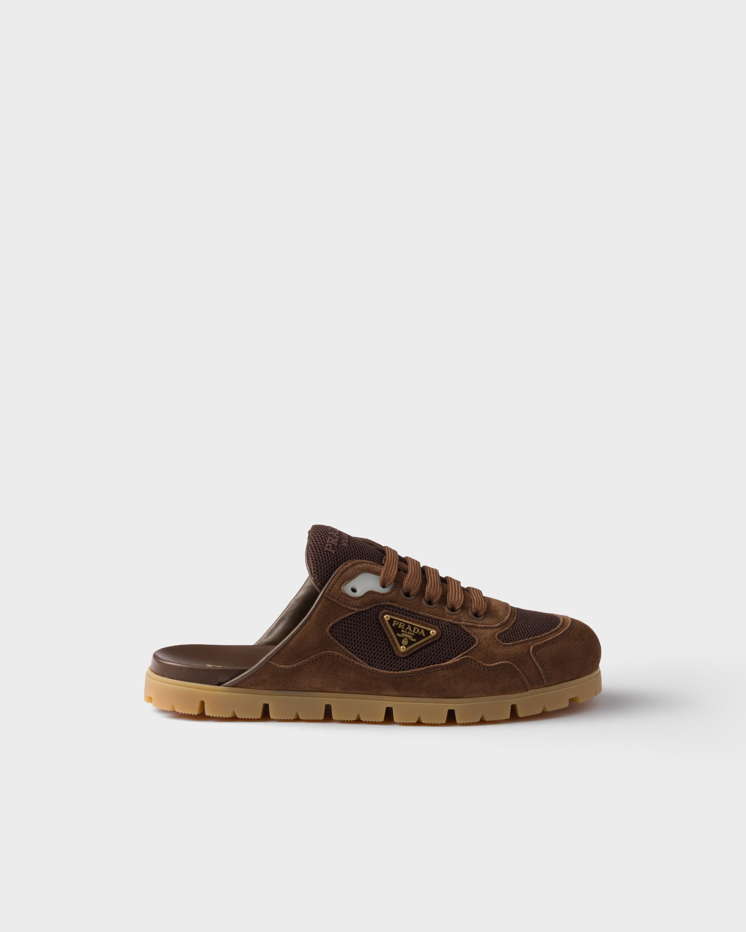 Trail mesh fabric and suede mules - 2