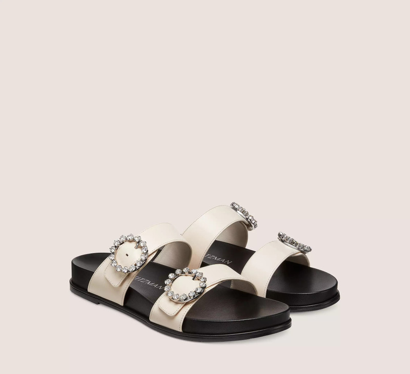 Stuart Weitzman BLINGRING BUCKLE SPORT SLIDE outlook