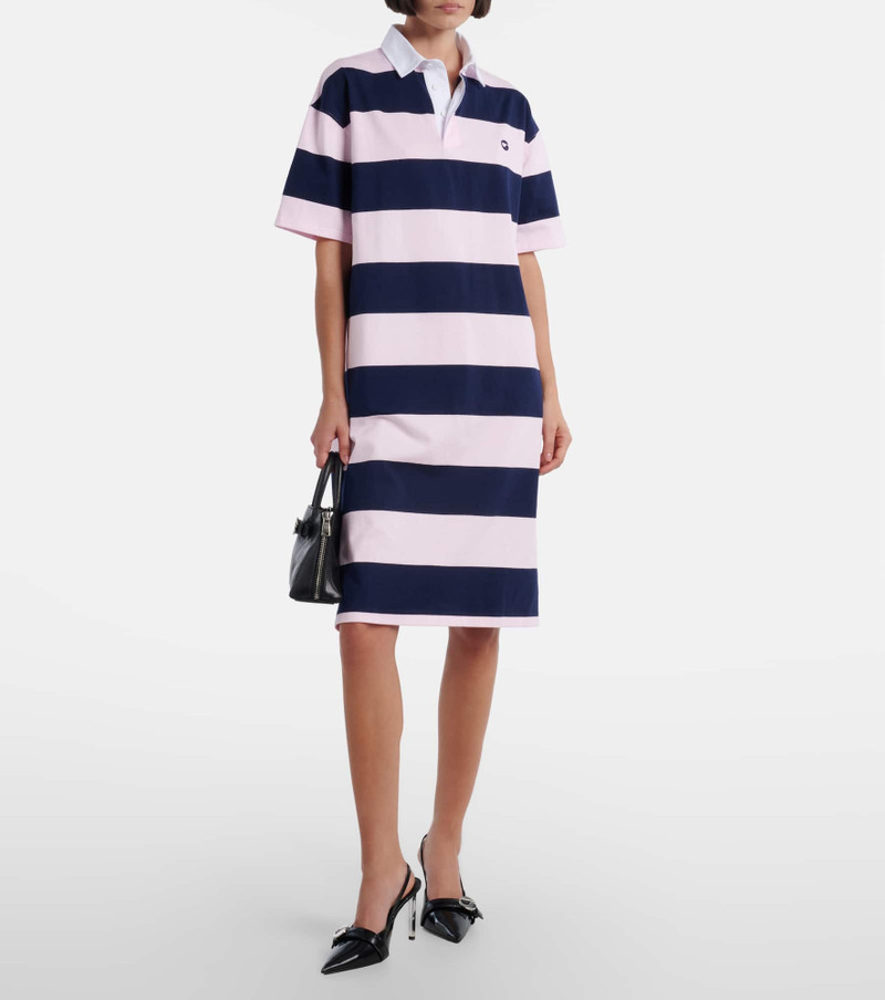 COPERNI Striped cotton polo dress outlook