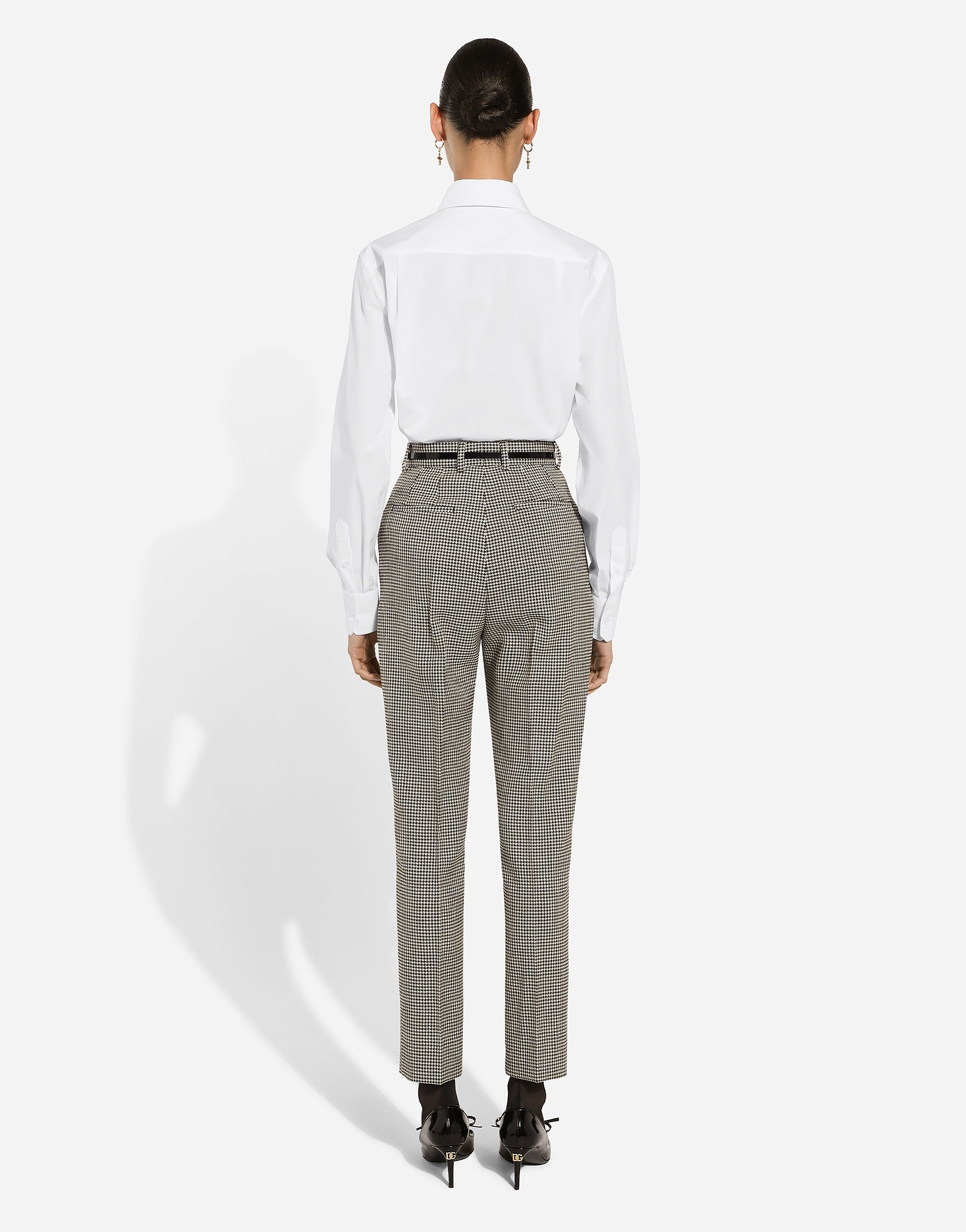 Tailored wool houndstooth pants - 3