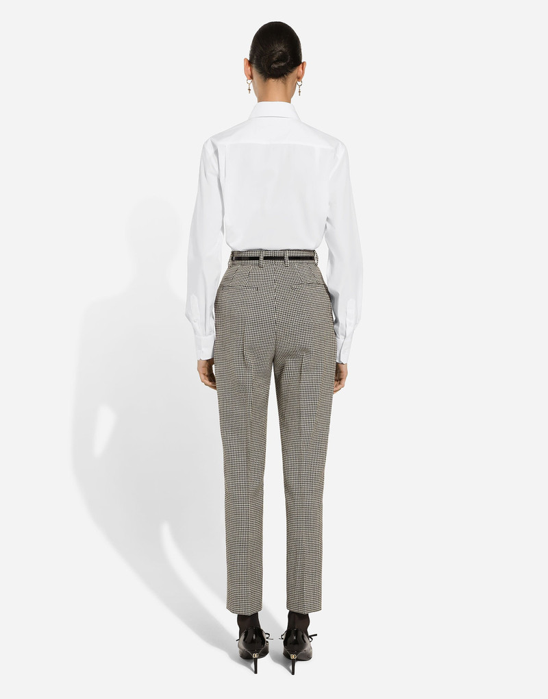 Tailored wool houndstooth pants 3