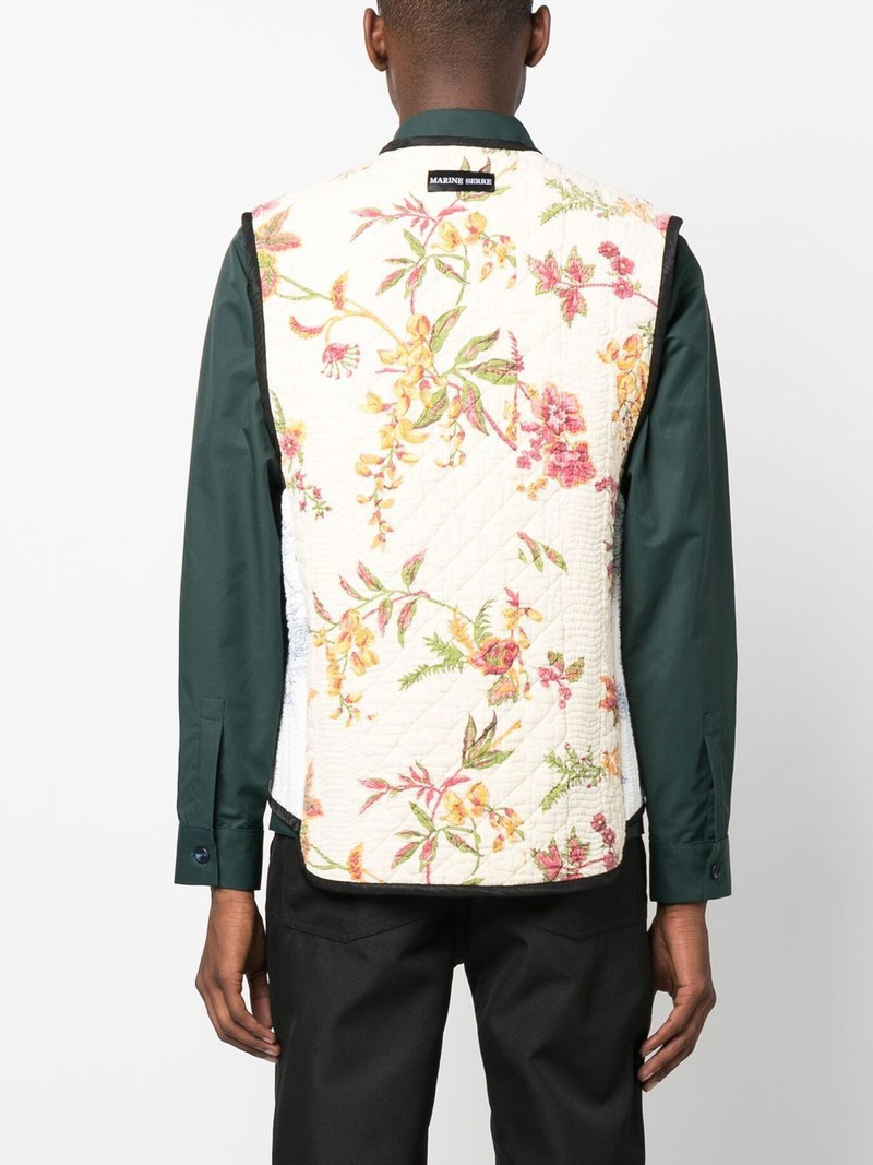 floral-print sleeveless jacket 4
